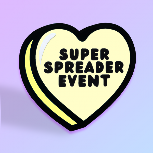 Super Spreader' Candy Heart Card - Image 2