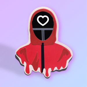 Squid Game Heart Mask Card